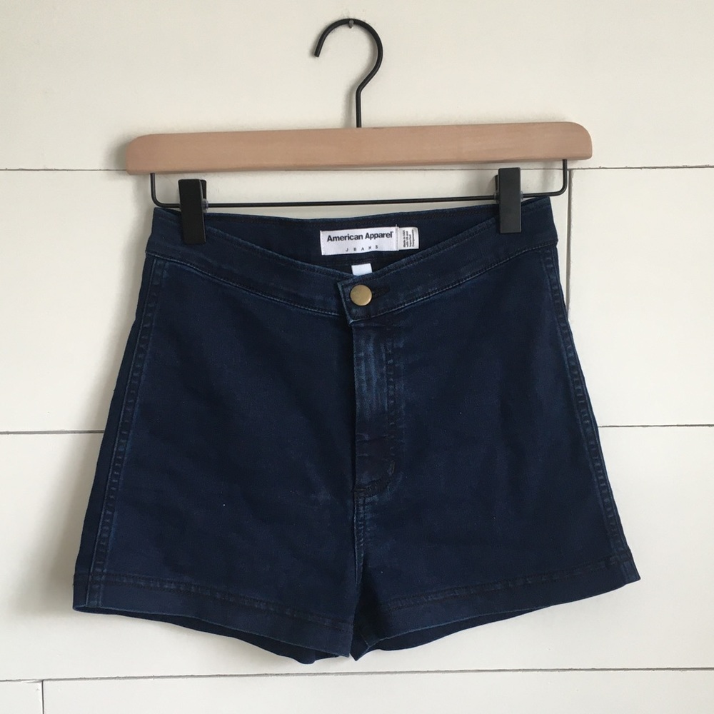 American apparel jean shorts jeggings high waisted